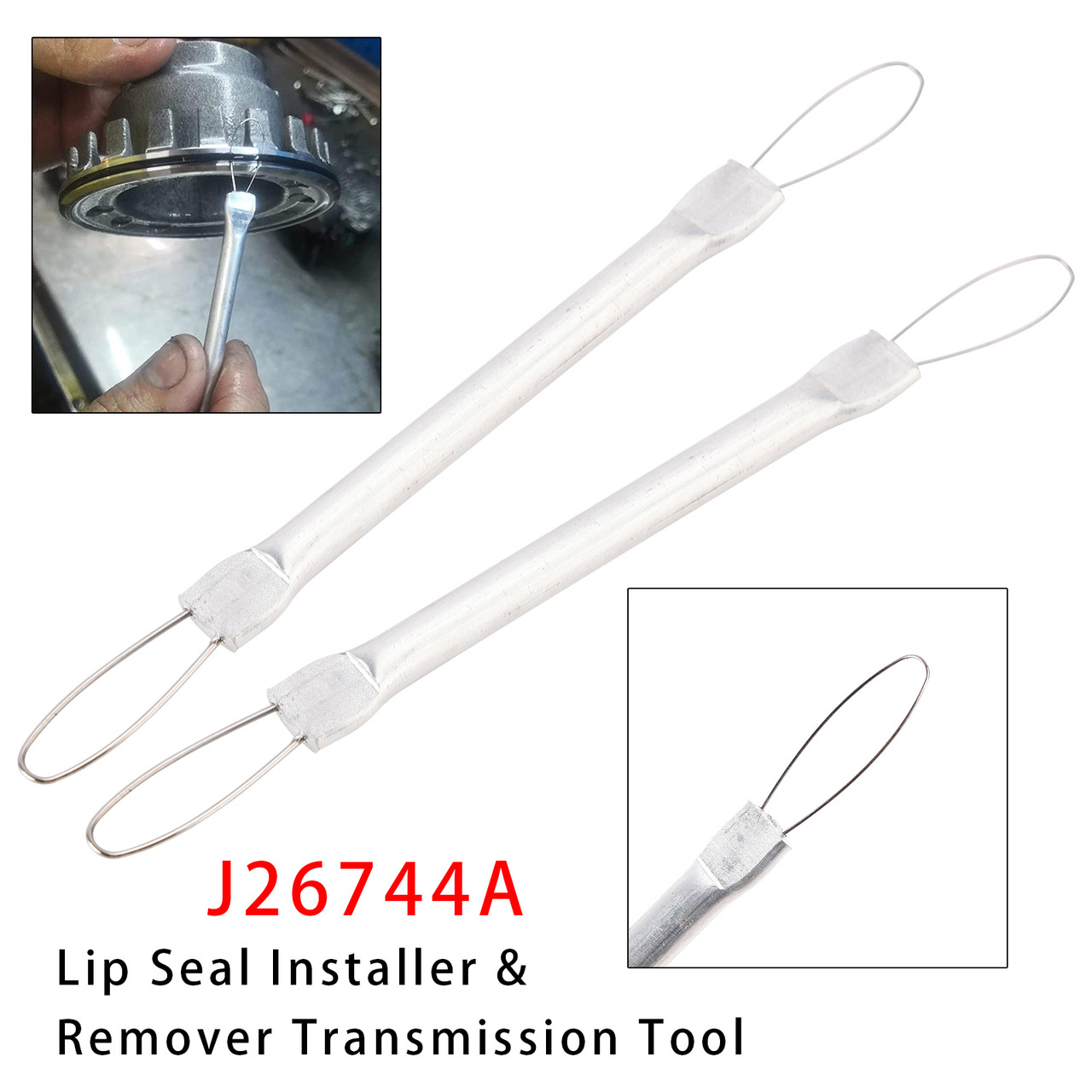 2PCS T-0015 Universal Lip Seal Installer & Remover Transmission Tool J-26744-A