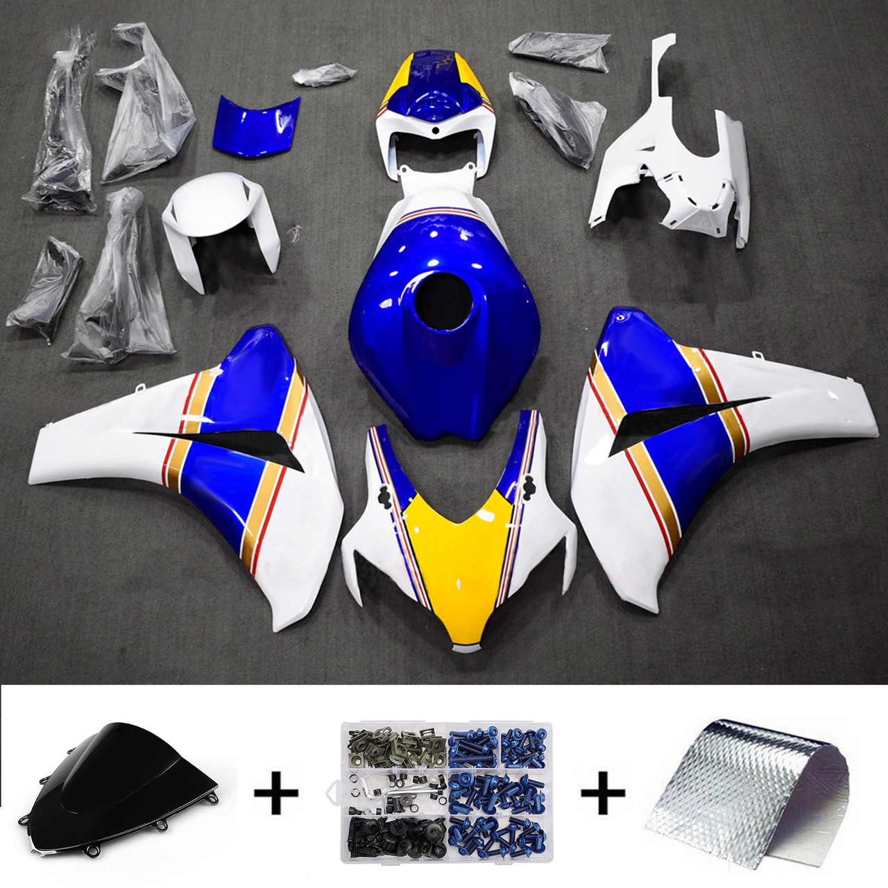 Injection Fairing Kit Bodywork Plastic ABS For Honda CBR1000RR 2008-2011