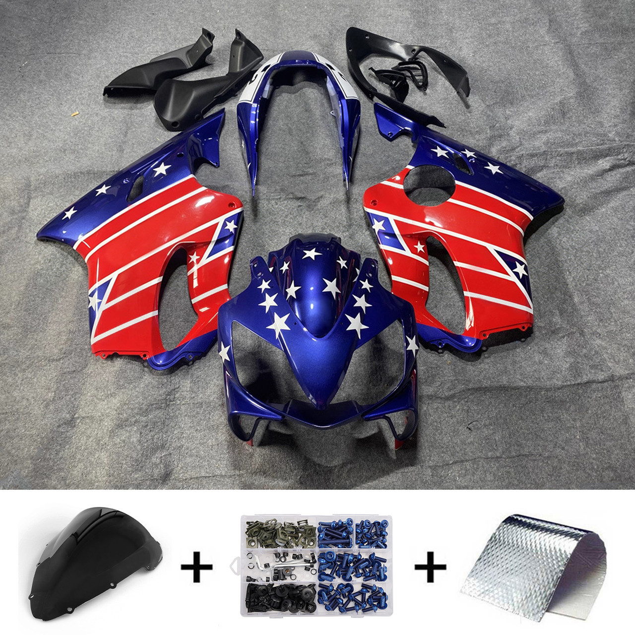 Injection Fairing Kit Bodywork Plastic ABS For Honda CBR600 F4i 2004-2007