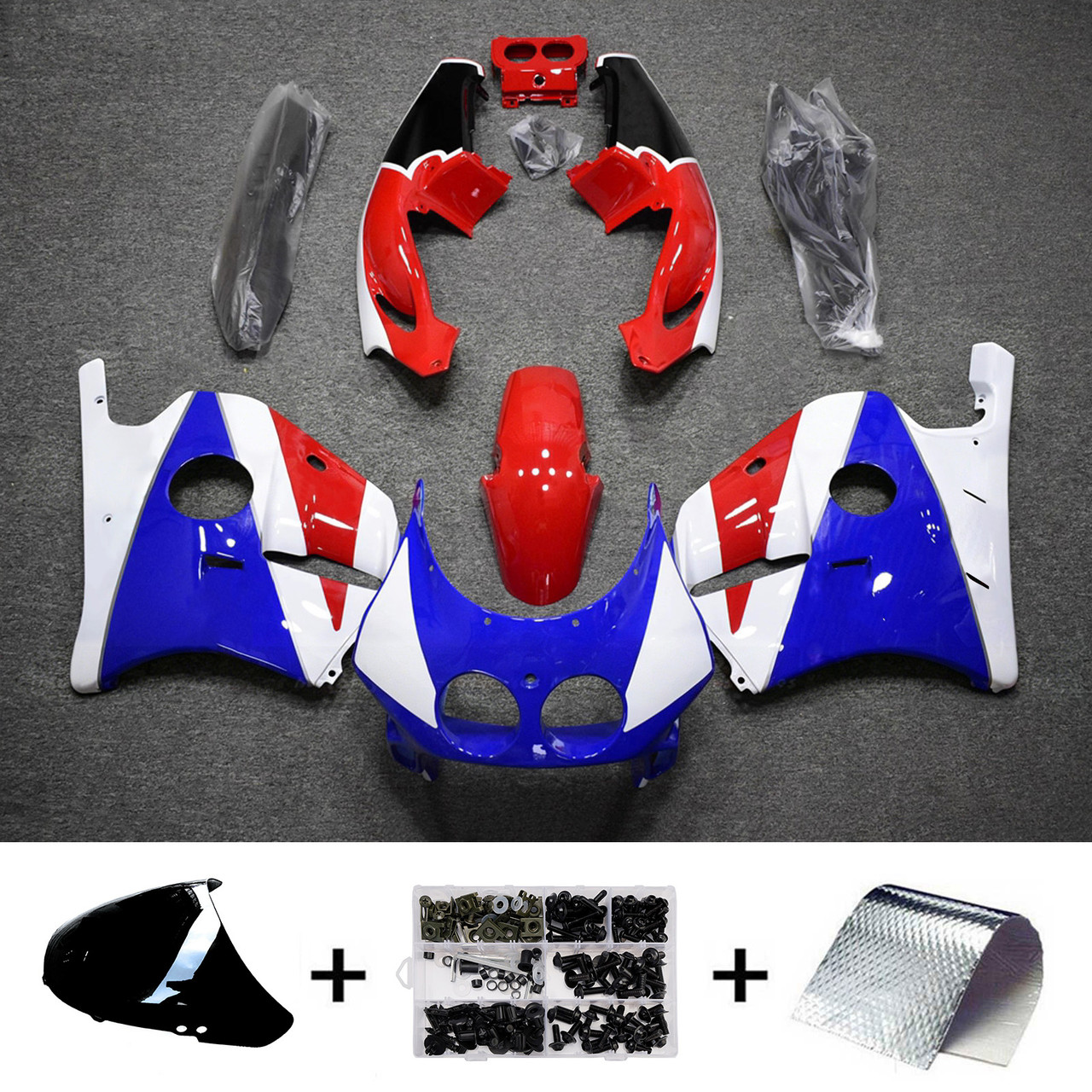 Injection Fairing Kit Bodywork Plastic ABS For Honda CBR250RR MC22 1990-1998