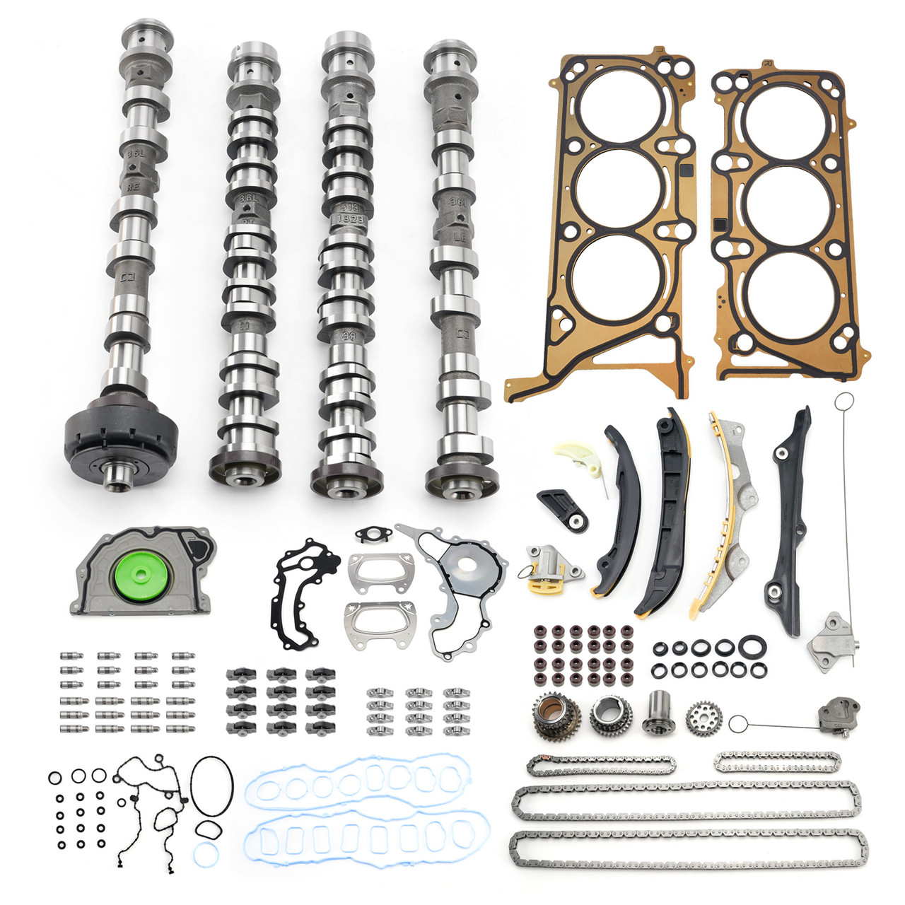 Camshaft Rocker Arm Lifters Gasket Timing Kit for Jeep Wrangler 3.6L 2016-2024