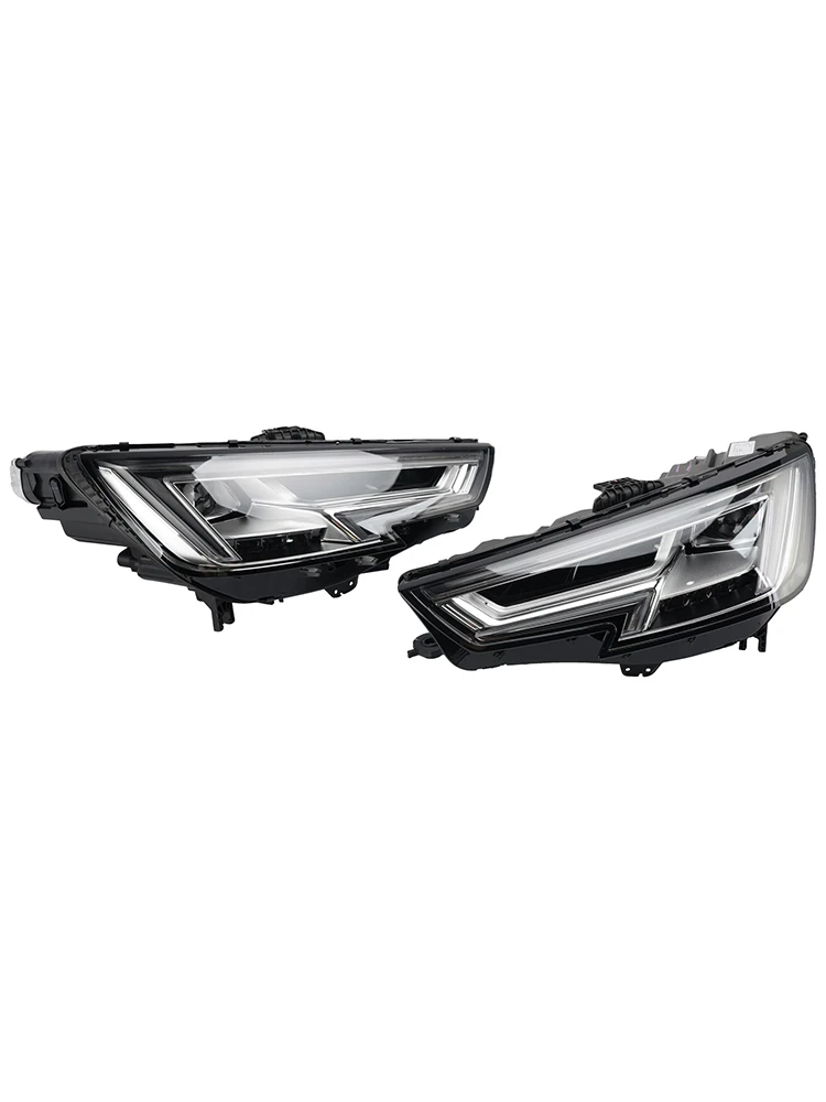LED Left+Right Headlight 8W0941773B 8W0941774B For Audi A4 B9 2015-2018