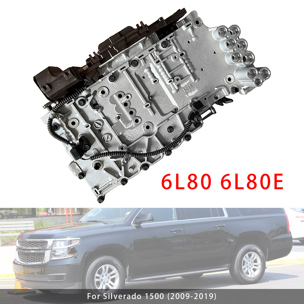 6L80 6L80E Valve Body+Transmission Control Module &Solenoid For Sierra 1500 Flat