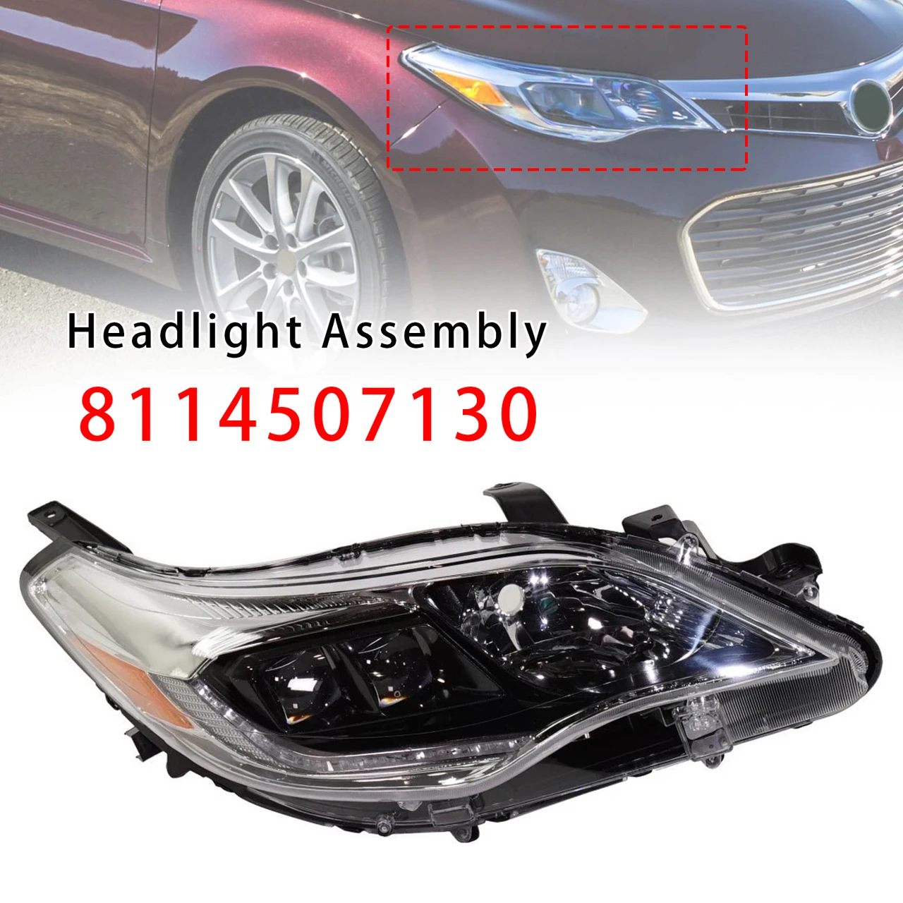 Right Xenon/HID Head Light 8114507130 For Toyota Avalon 2013-2015