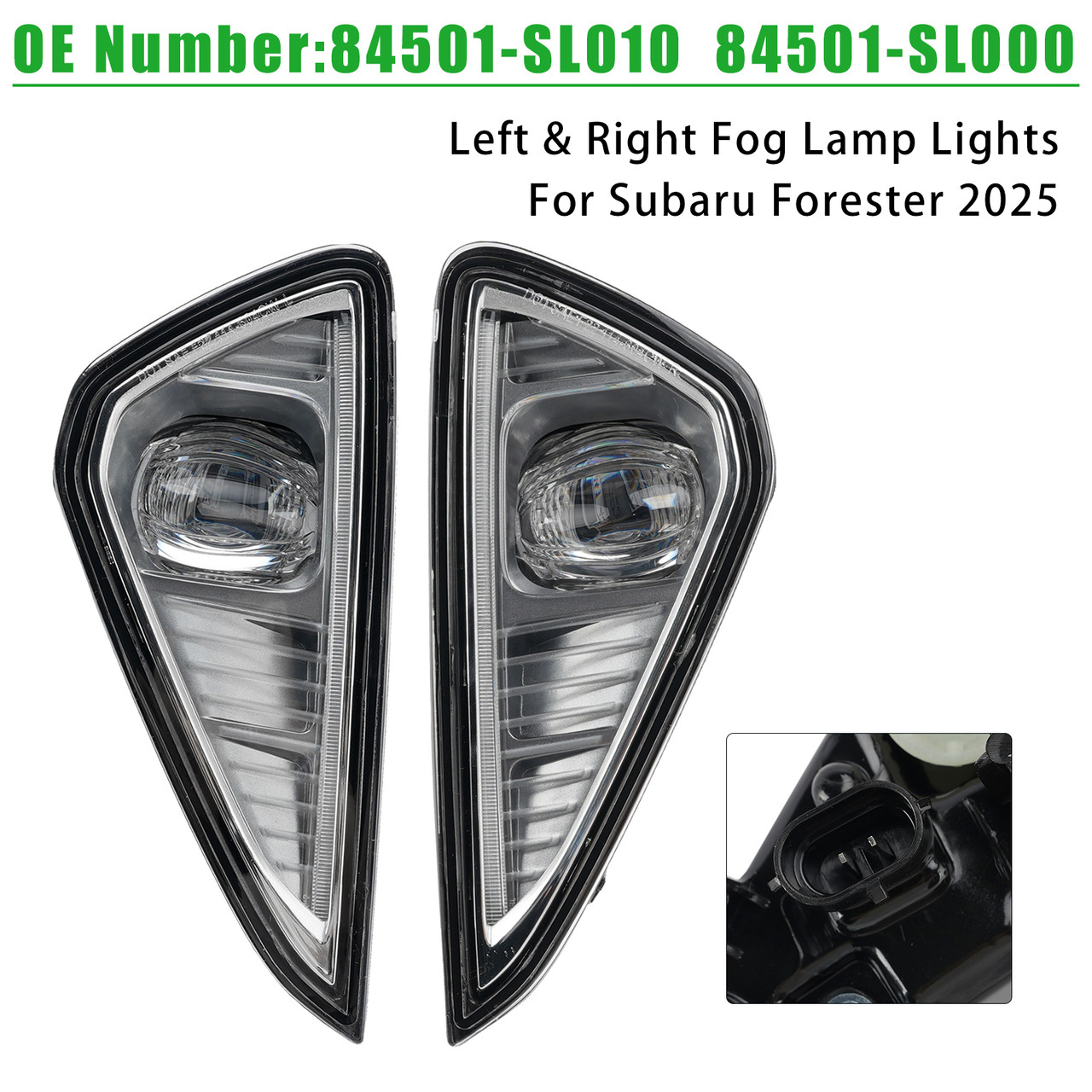 Left & Right Fog Lamp Light 84501-SL010 84501-SL000 For Subaru Forester 2025