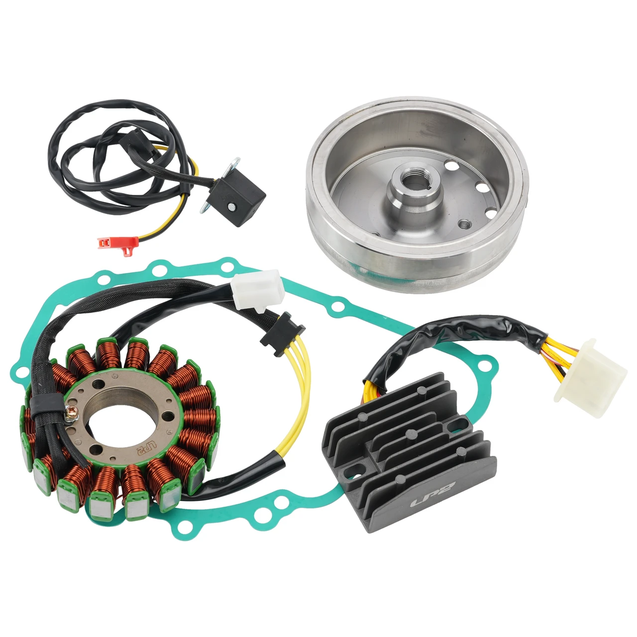 Flywheel Rotor Stator Regulator Gasket Kit For Kawasaki GPZ500 GPZ500S 1988-1995