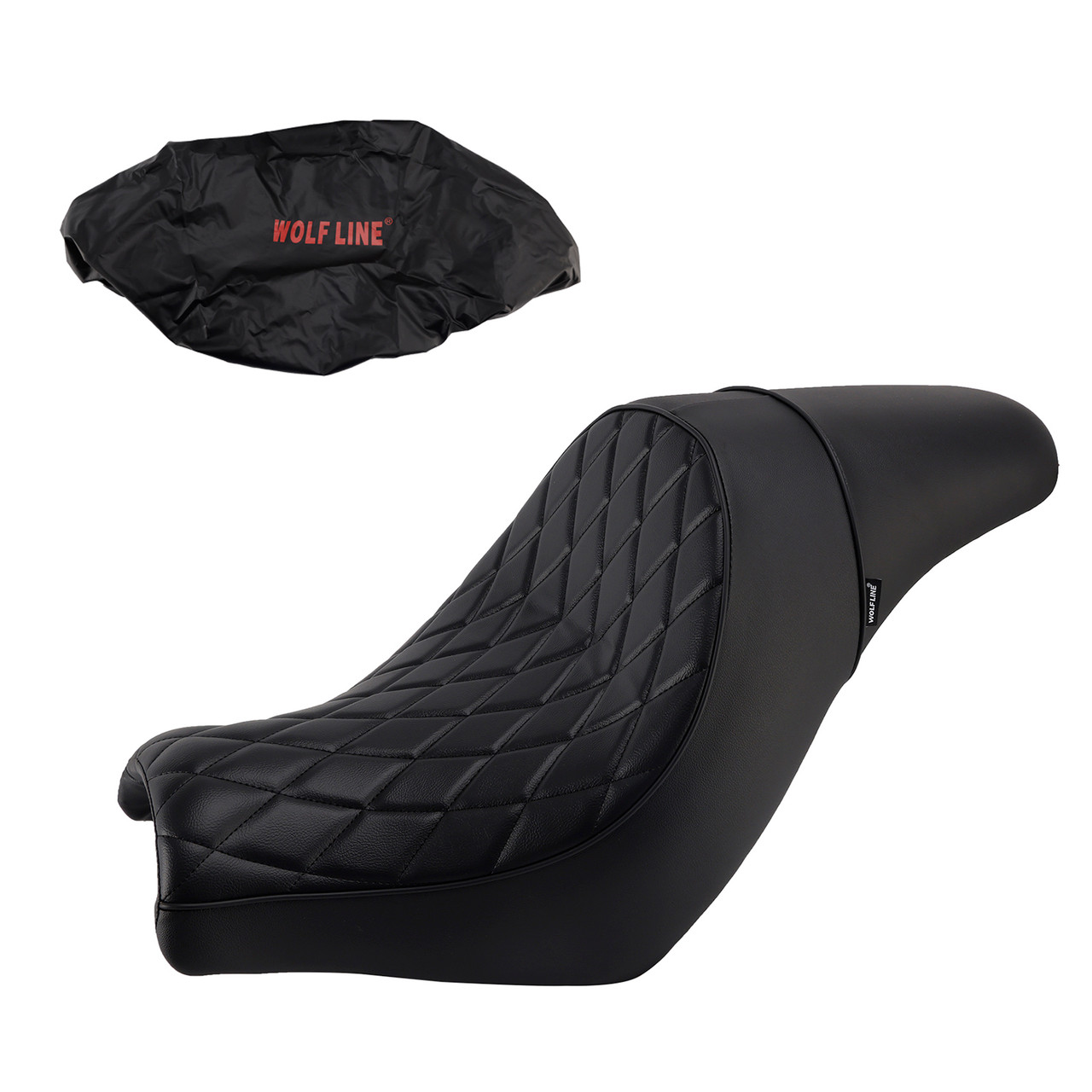 Front Raider Seat Driver Cushion Pu Fit Black For Kawasaki Vulcan S En650 15-25
