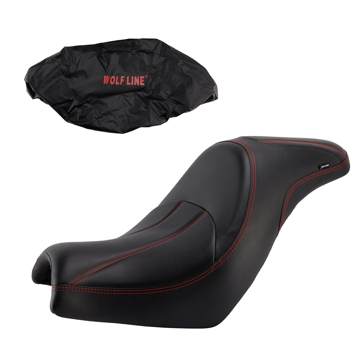 Front Raider Seat Driver Cushion Pu Fit Red For Kawasaki Vulcan S En650 15-25