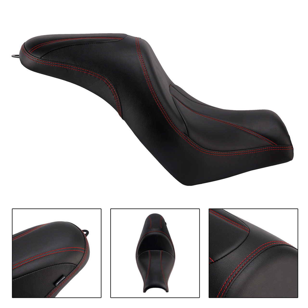 Front Raider Seat Driver Cushion Pu Fit Red For Kawasaki Vulcan S En650 15-25