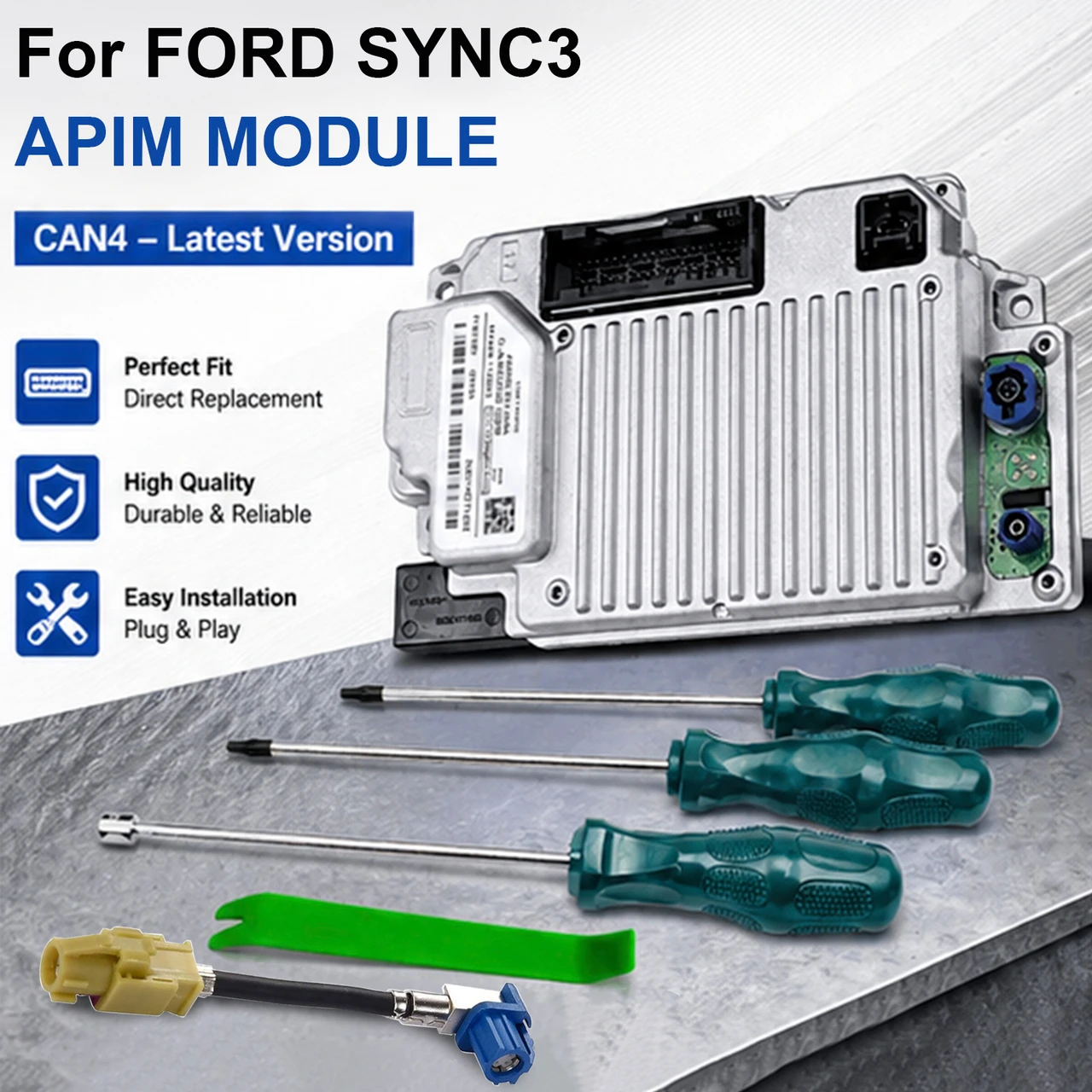 Sync 3 APIM 3.4 Navigation Module for Ford Lincoln Vin Programmed NAV