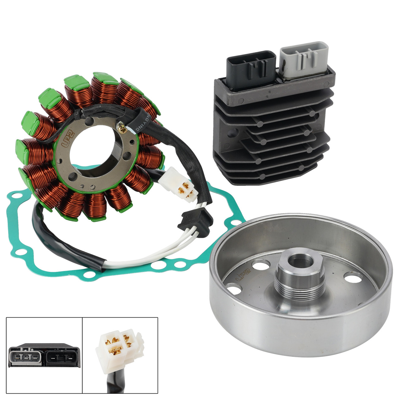 Flywheel Rotor Stator Regulator Gasket Kit For Suzuki GSXS1000 GSX-S 1000 15-21