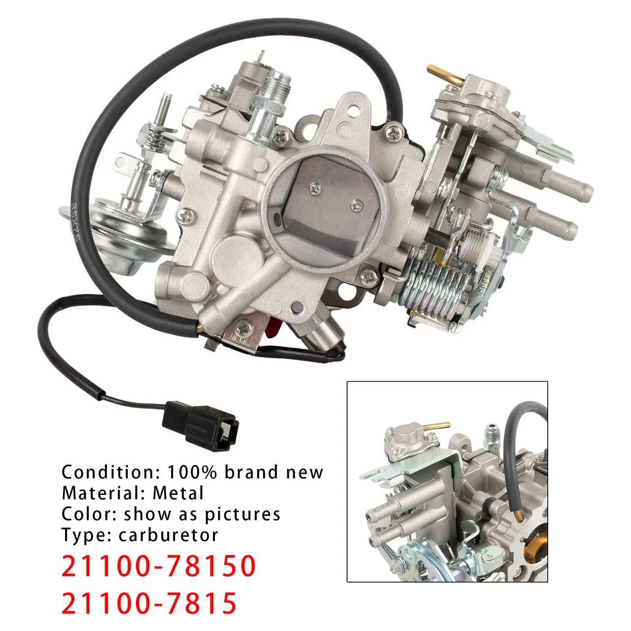 Carburetor 21100-78150 21100-7815 For Toyota Forklifts 4Y 5K Engines
