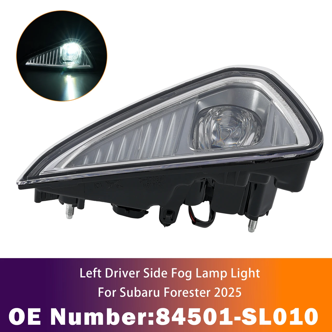 Left & Right Fog Lamp Light 84501-SL010 84501-SL000 For Subaru Forester 2025
