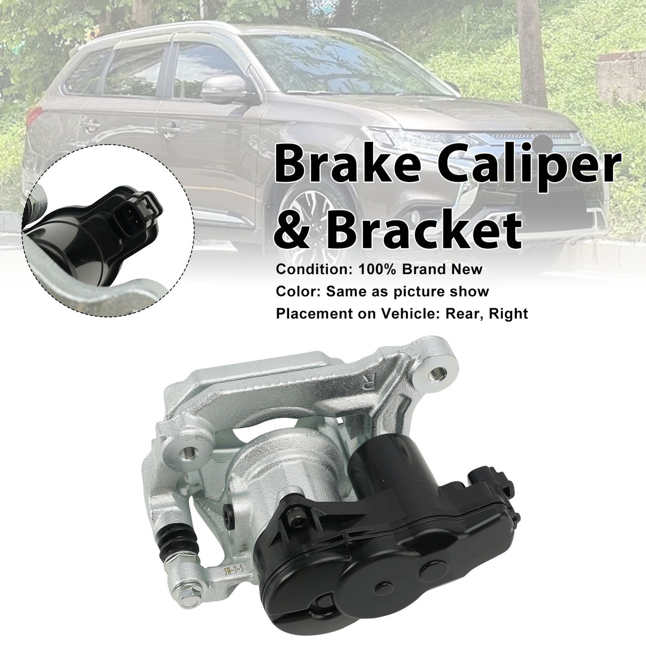 Rear Right Brake Caliper 4605C044 Fit Mitsubishi Outlander MK3 2013-2021 w/Motor