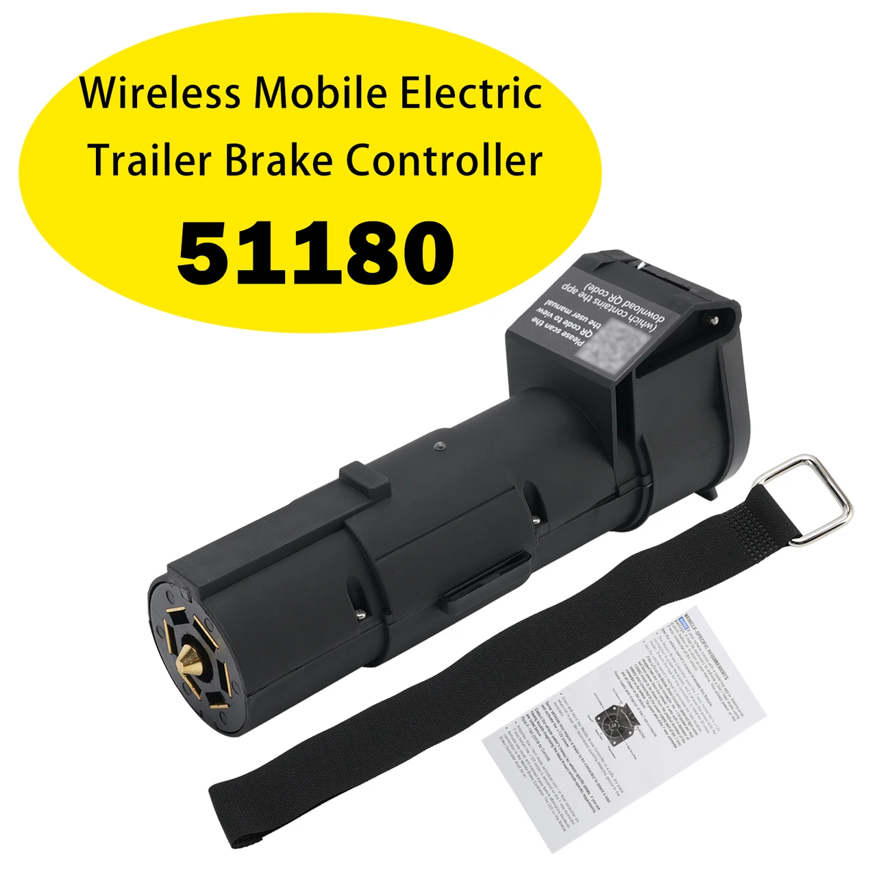 51180 Wireless Mobile Electric Trailer Brake Controller with Bluetooth-Enabled