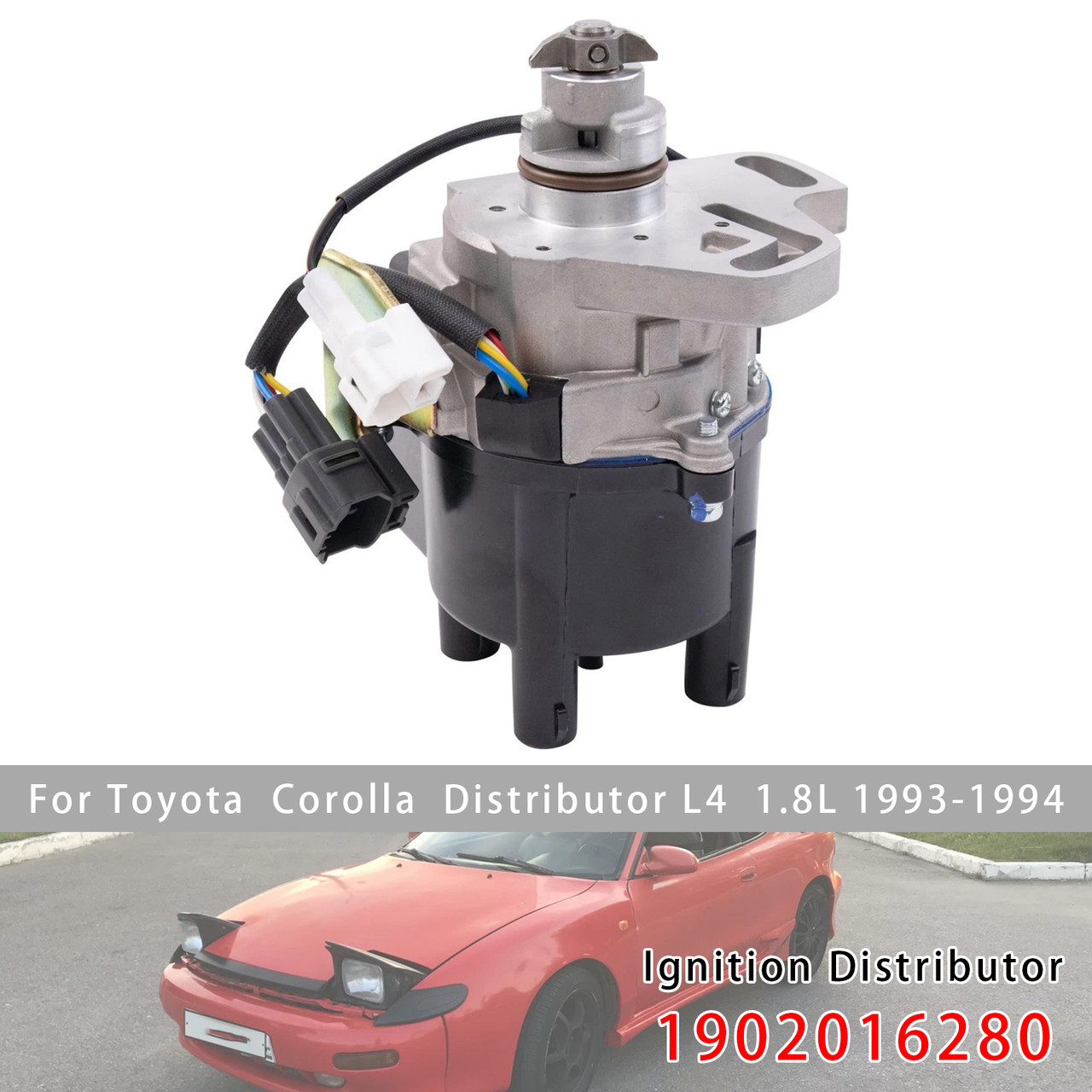 Ignition Distributor 1902016280 For Toyota Corolla 1.8L 93 94 Celica ST 94 95