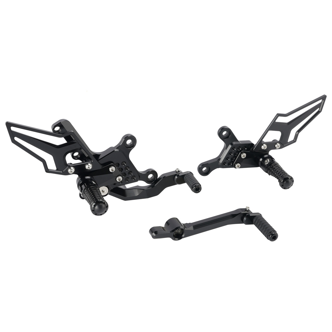 Racing Adjustable Rearsets Foot Pegs Black For Yamaha MT09 MT-09 2024 2025 2026