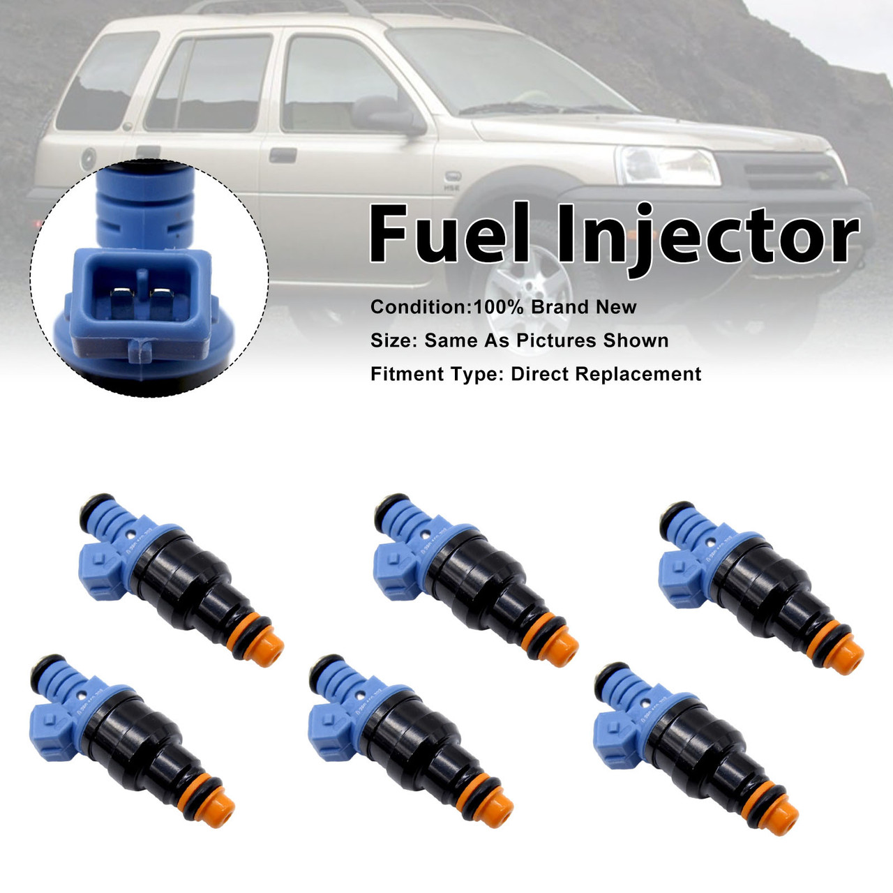 6Pcs Fuel Injector For Alfa Romeo 155 1992-1997 156 1997-2001 0280150703