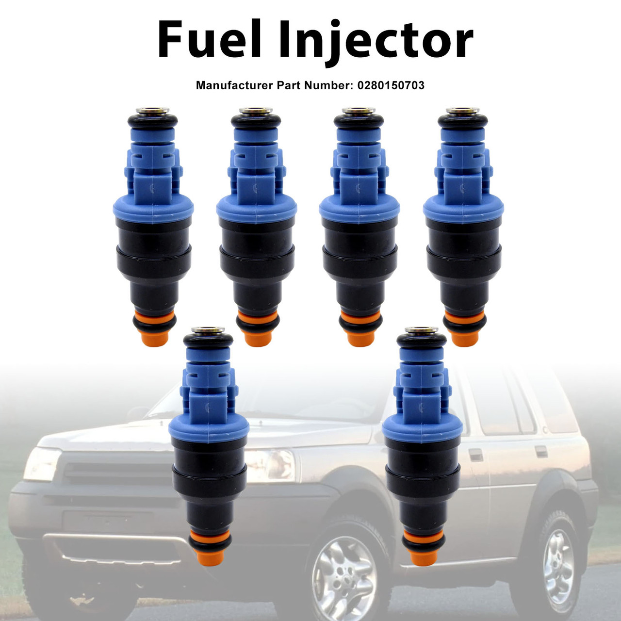 6Pcs Fuel Injector For Alfa Romeo 155 1992-1997 156 1997-2001 0280150703