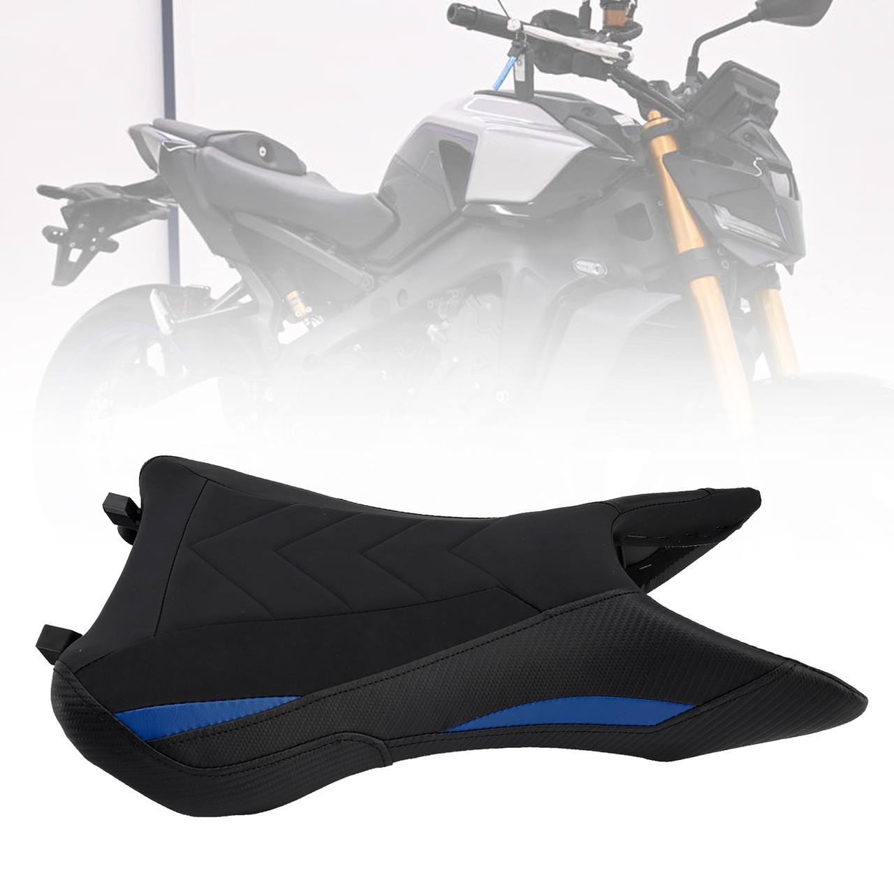Front Raider Seat Driver Cushion Pu Fit Blue2 For Yamaha Mt-09 Mt09 2024-2026