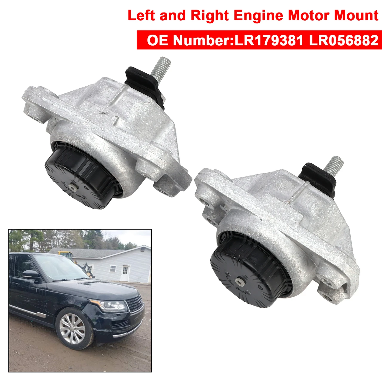 Left and Right Engine Motor Mount LR179381 LR056882 For Land Rover Range Sport