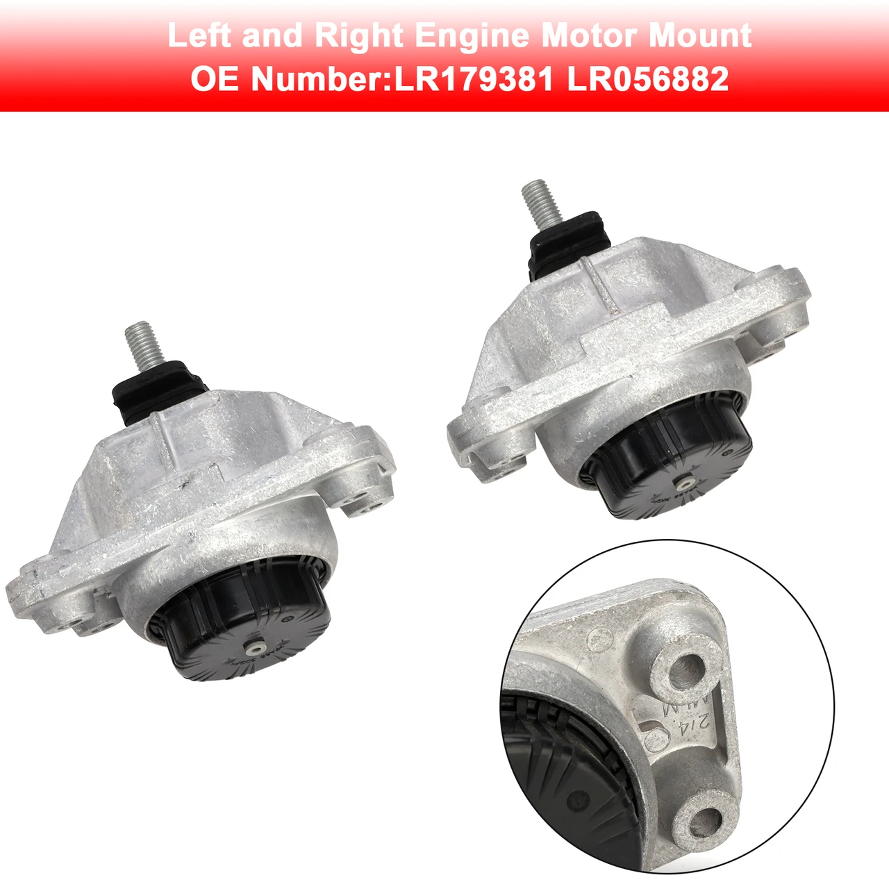 Left and Right Engine Motor Mount LR179381 LR056882 For Land Rover Range Sport
