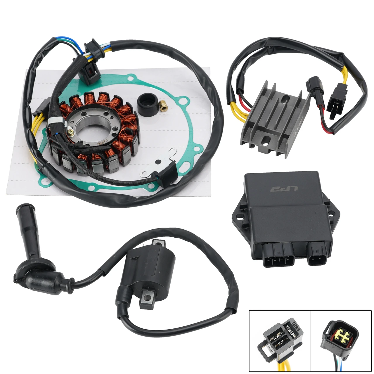 Stator Regulator CDI Box Ignition Coil Gasket For Suzuki DRZ400 DR-Z400S 00-24