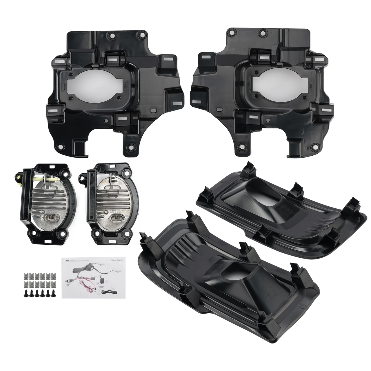 LED Fog Light Switch Bezel Wire Bracket Kits For Ford F150 STX XL XLT 2024-2025