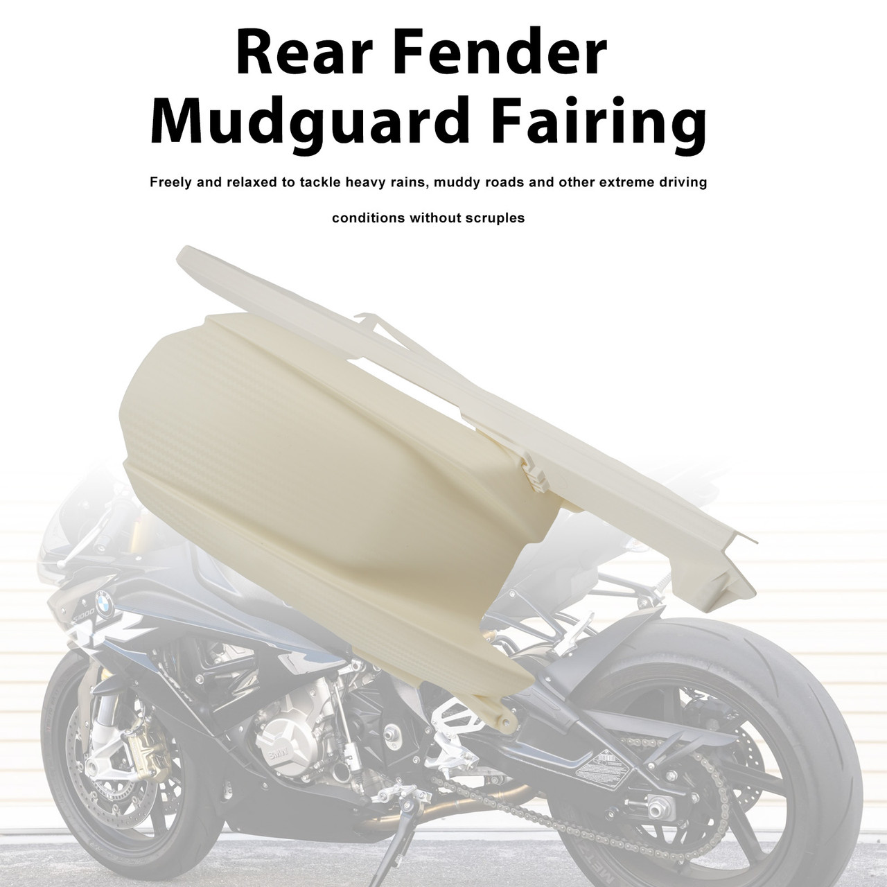 Rear Fender Mudguard Fairing For BMW S1000RR 2019-2026 White