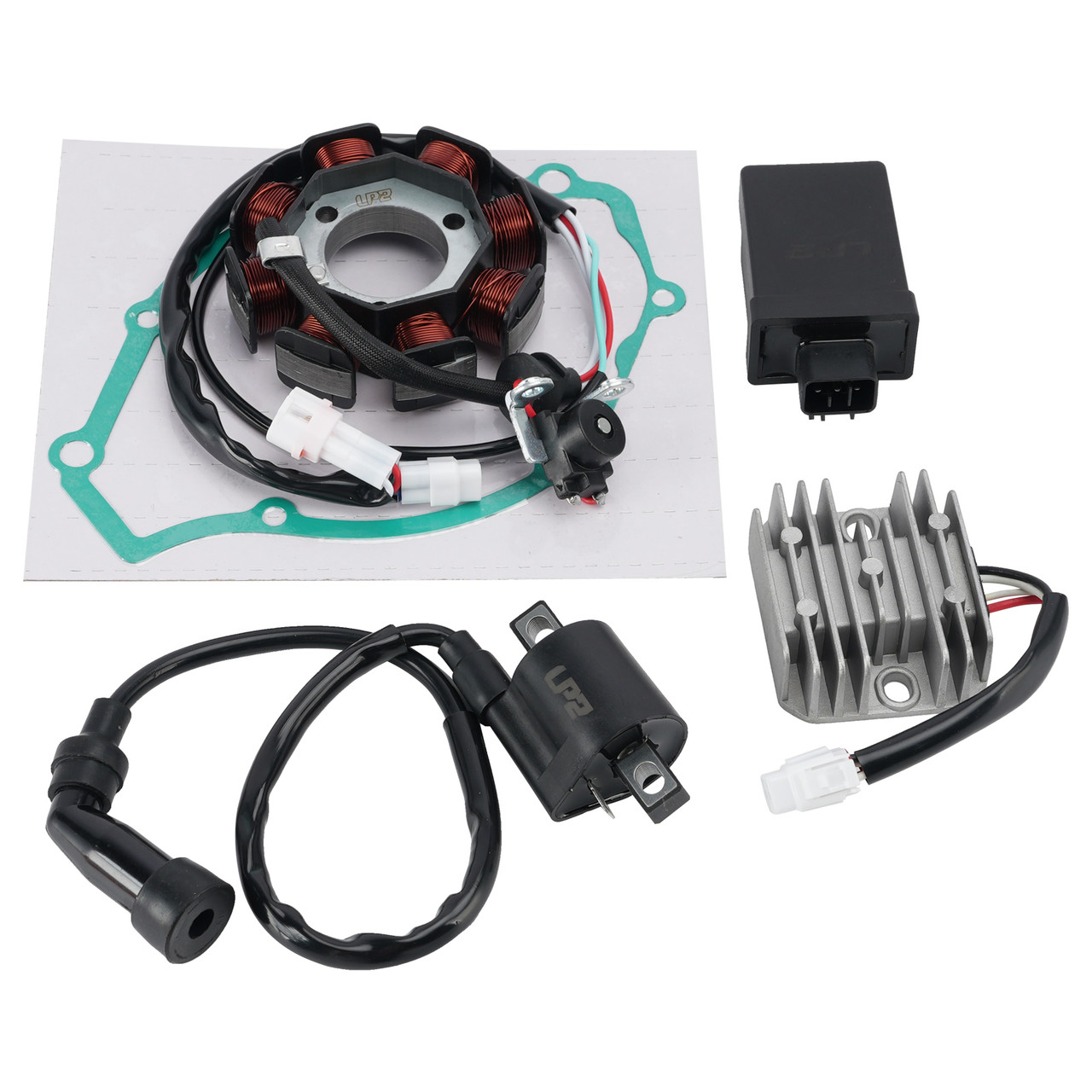 Stator Regulator CDI Box Ignition Coil Gasket Set For Yamaha Raptor 125 11-2013