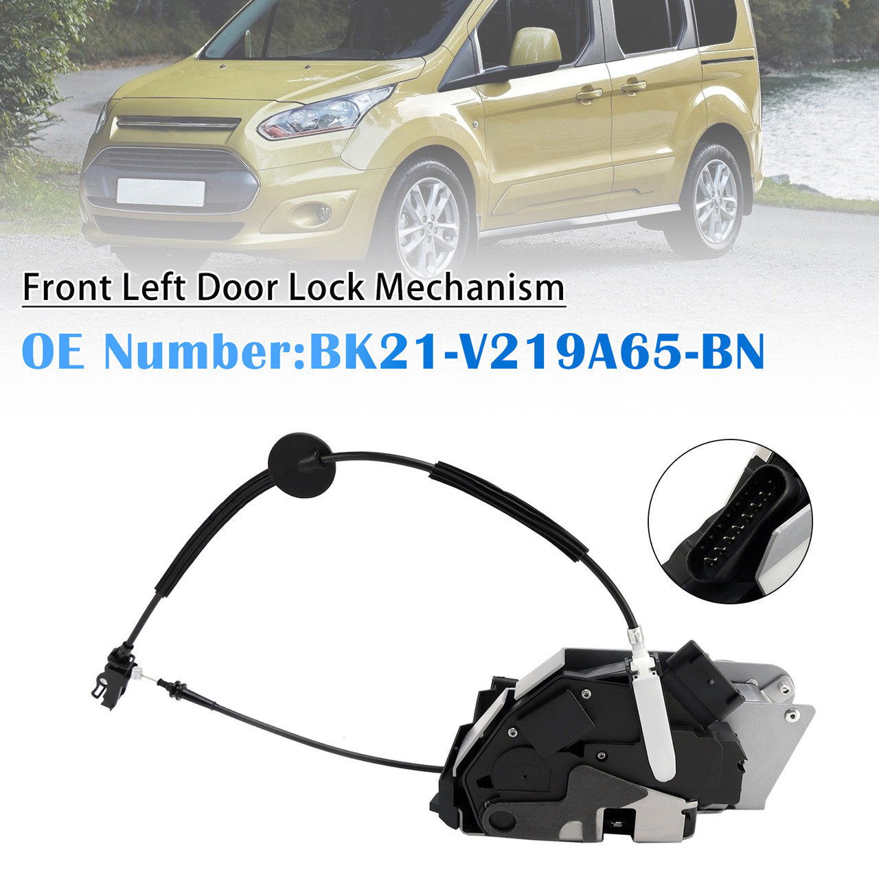 Front Left Door Lock Mechanism BK21-V219A65-BN For Ford Transit Custom MPV Bus 2012-