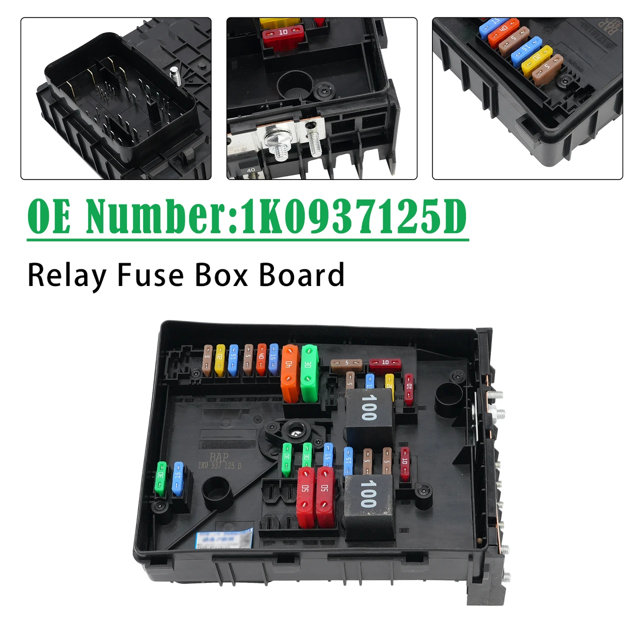 Relay Fuse Box Board 1K0937125D For VW Jetta Golf MK5 Eos Rabbit Audi A3