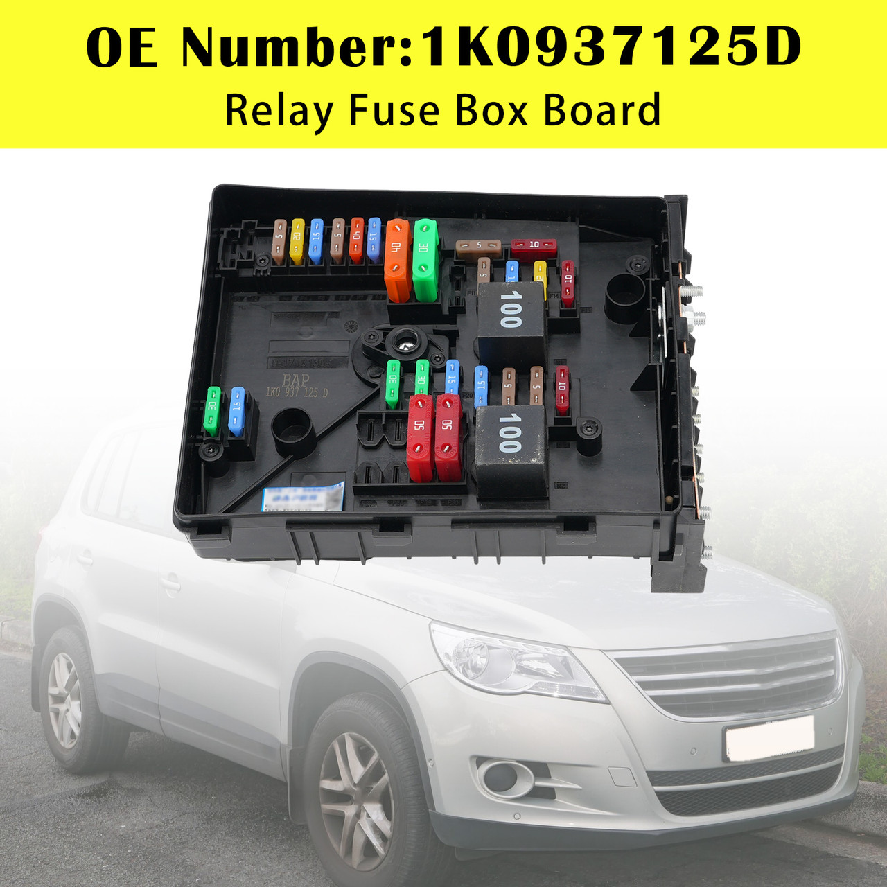 Relay Fuse Box Board 1K0937125D For VW Jetta Golf MK5 Eos Rabbit Audi A3