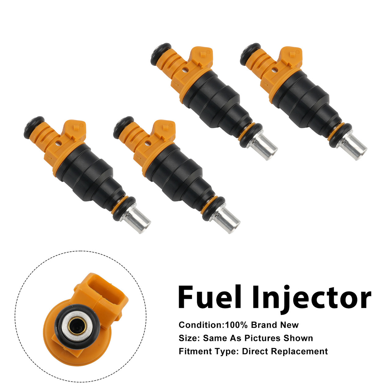4Pcs Fuel Injector For Renault 19 Clio 1.8 2.0 16V F7P F7R 9660275780