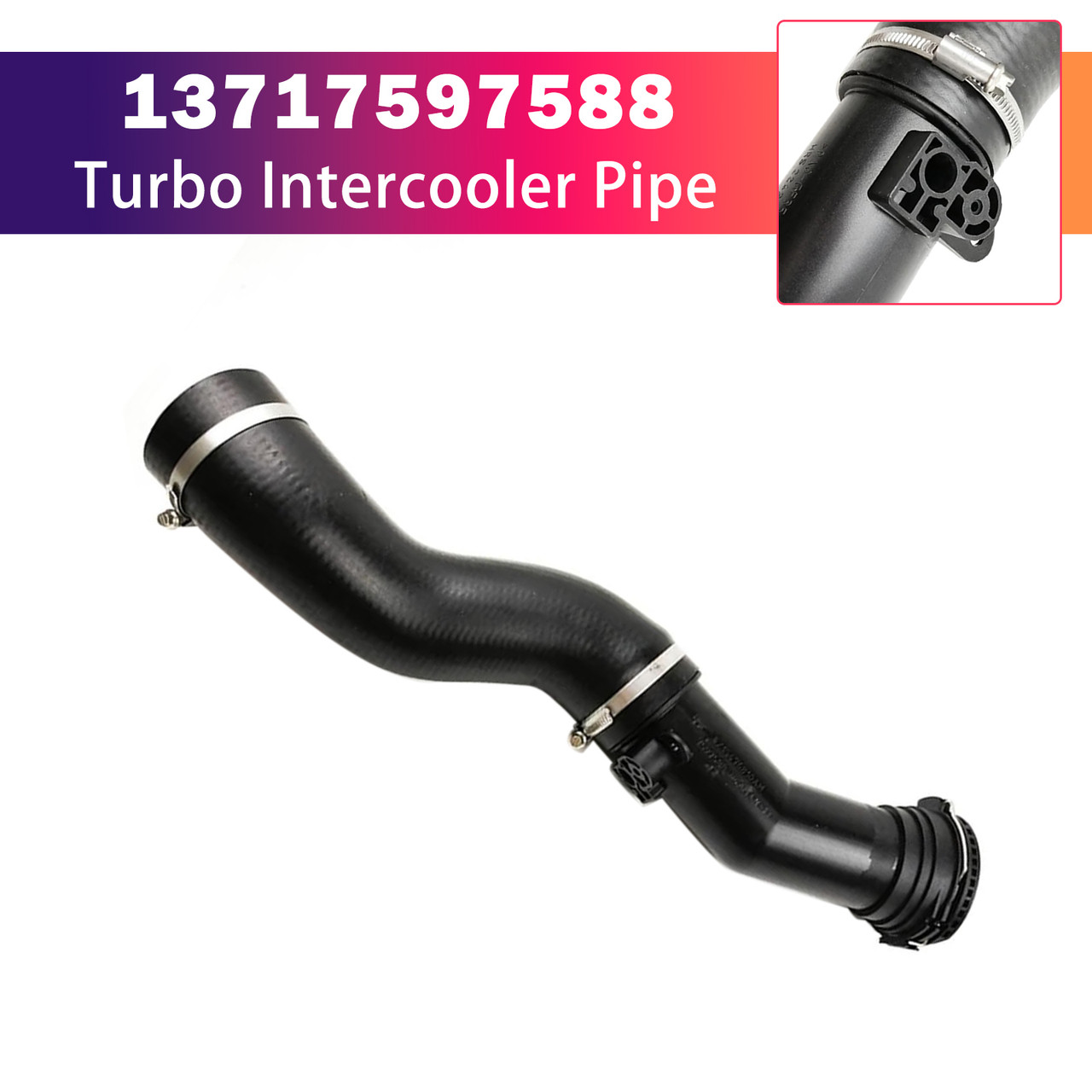 13717597588 Turbo Intercooler Pipe Hose for BMW 1 3 Series F20 F21 F30 N13