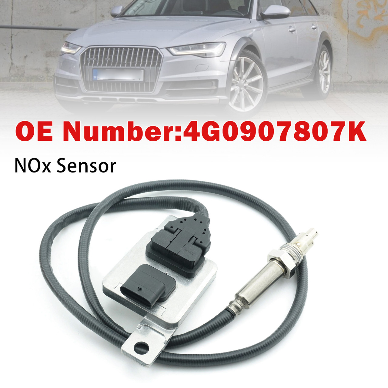Nitrogen Oxide NOx Sensor 4G0907807K For Audi A6 4G2 4GC A7 3.0 TDI Quattro