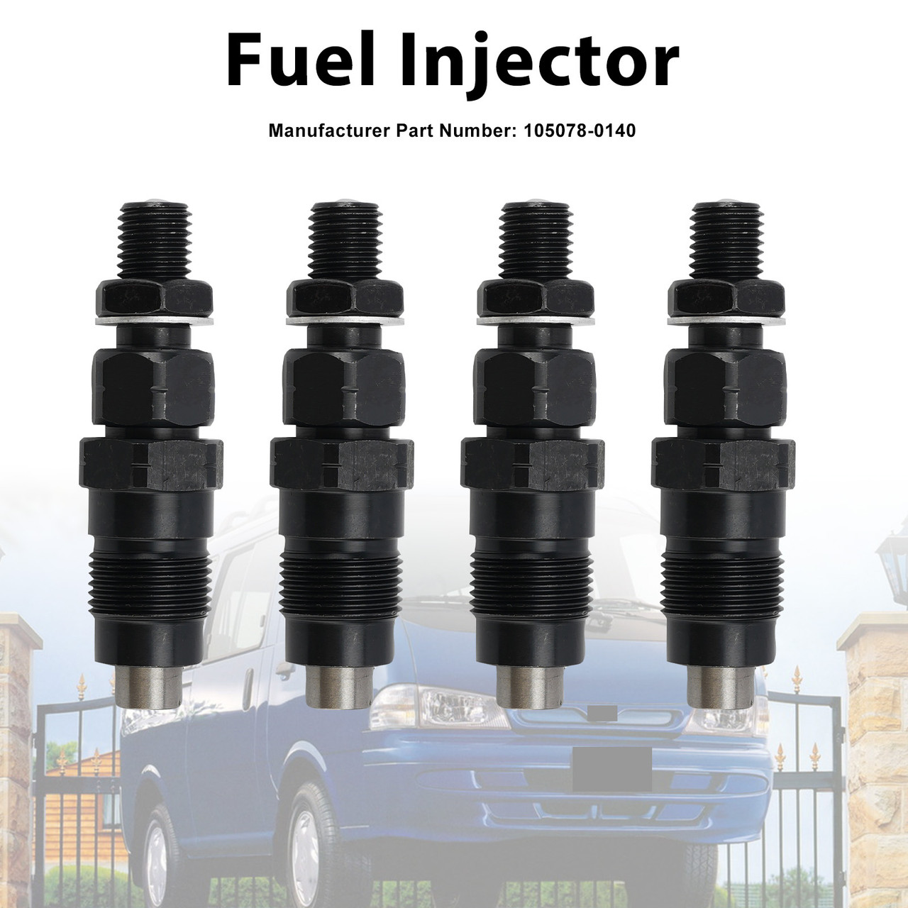 4Pcs Fuel Injector For Kia Pregio TB 2.7D 2002-2006 105078-0140 1050780140