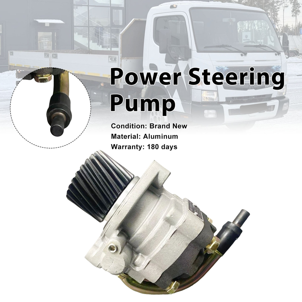 Power Steering Pump For Mitsubishi Fuso Canter FE FG 4.2L 4D33 4D34 MC093701