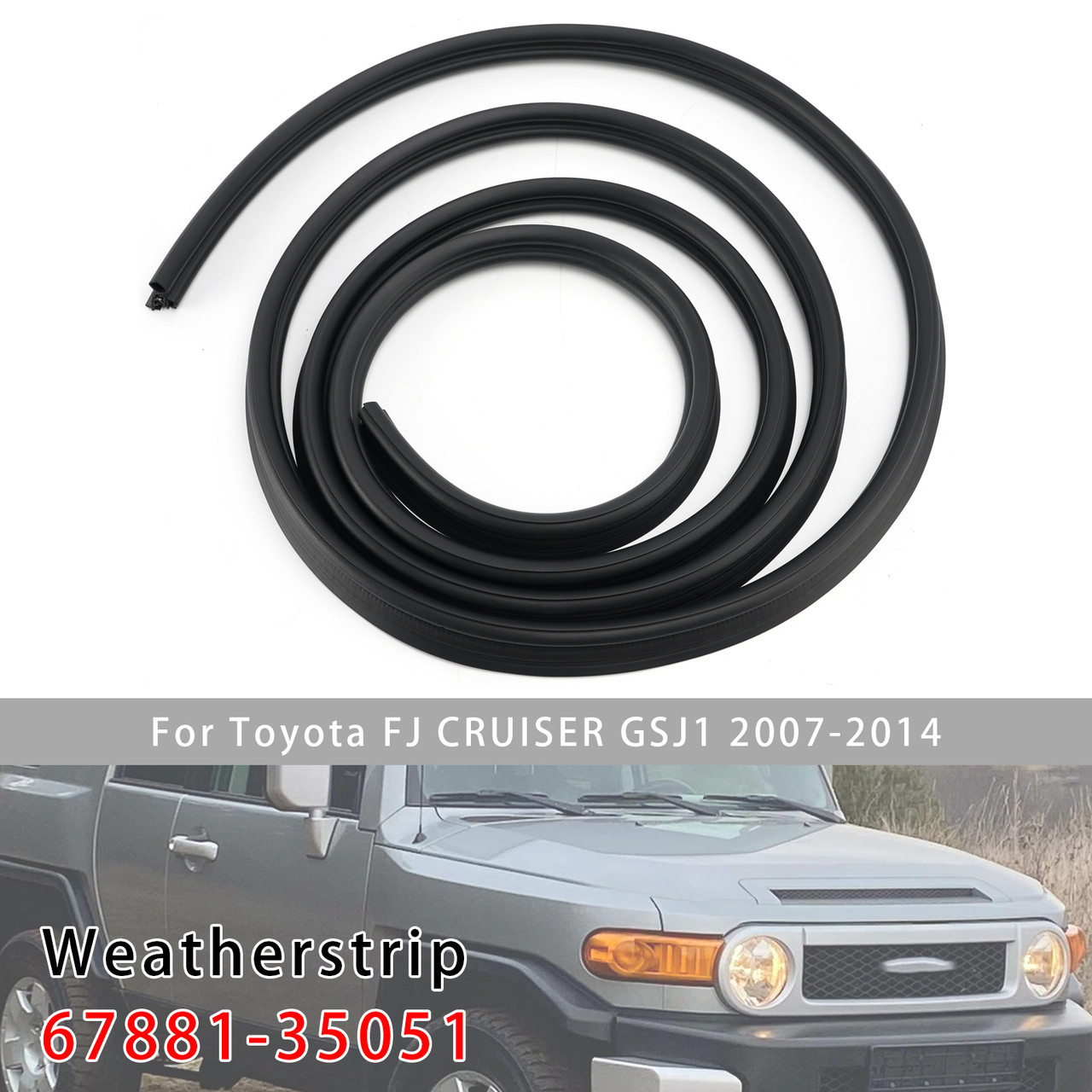 Back Door Weatherstrip 67881-35051 For Toyota FJ CRUISER GSJ1 2007-2014