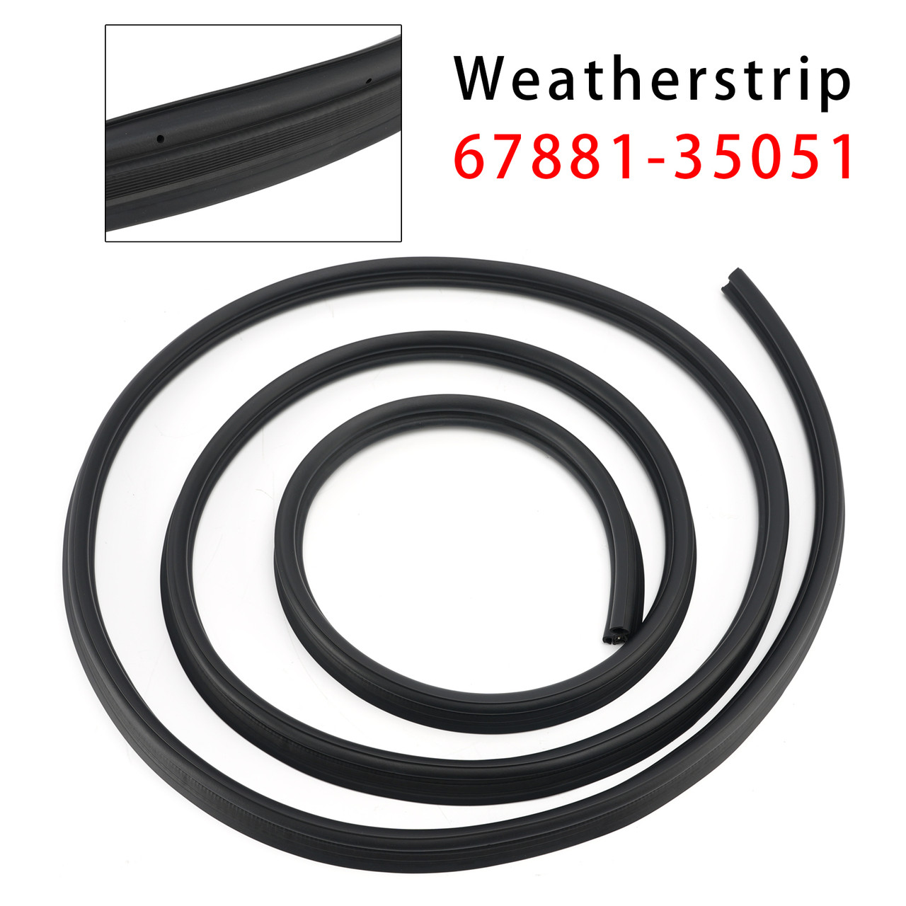 Back Door Weatherstrip 67881-35051 For Toyota FJ CRUISER GSJ1 2007-2014