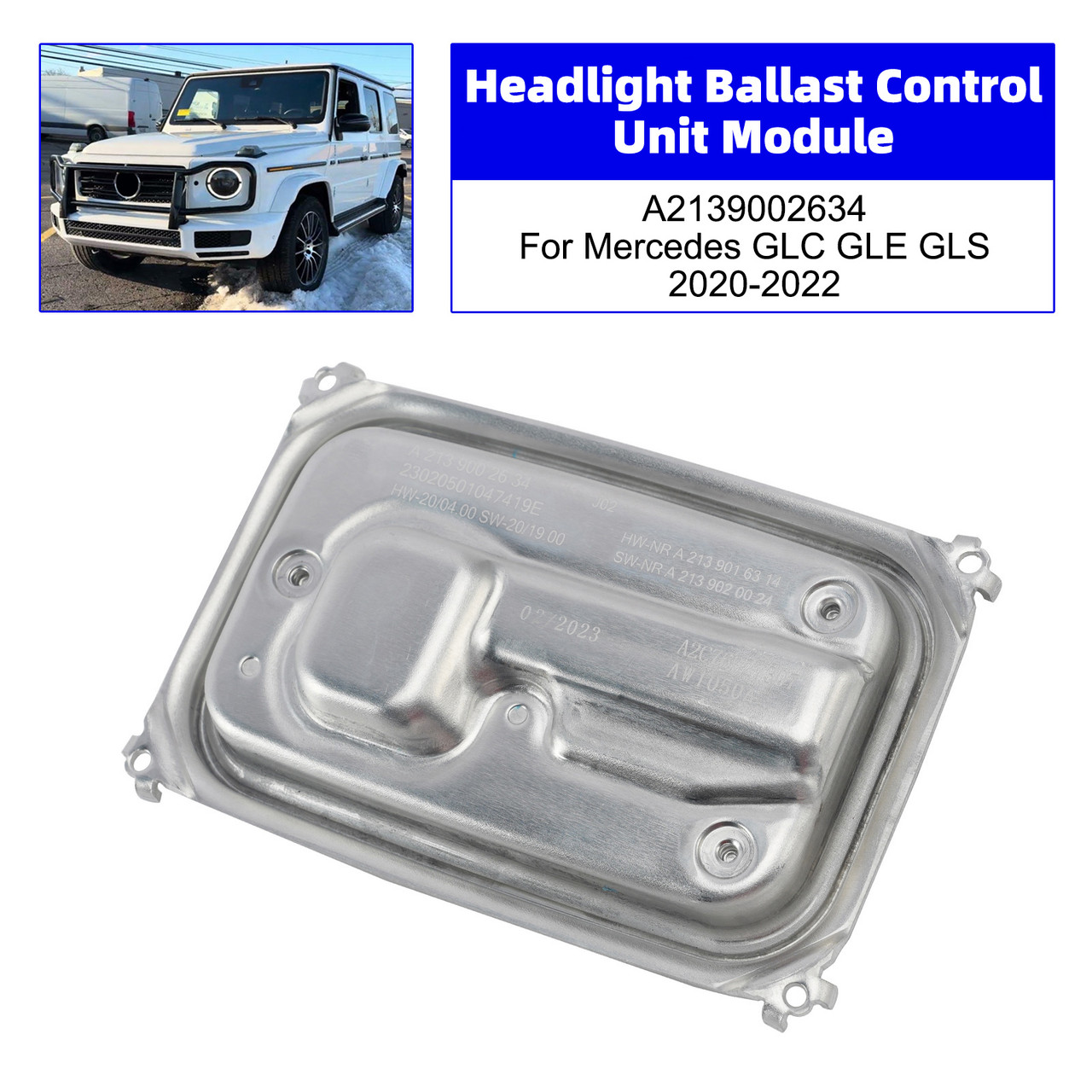 Headlight Ballast Control Unit Module A2139002634 For Mercedes GLC 2020-2022