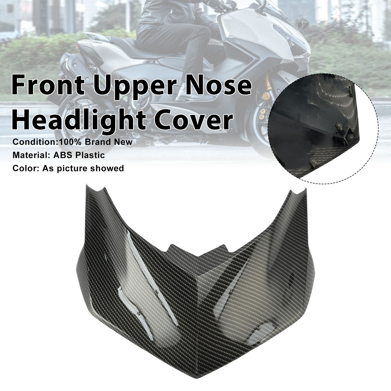 Front Nose Headlight Panel Cover Fairing For Yamaha X-Max 300 2025-2026