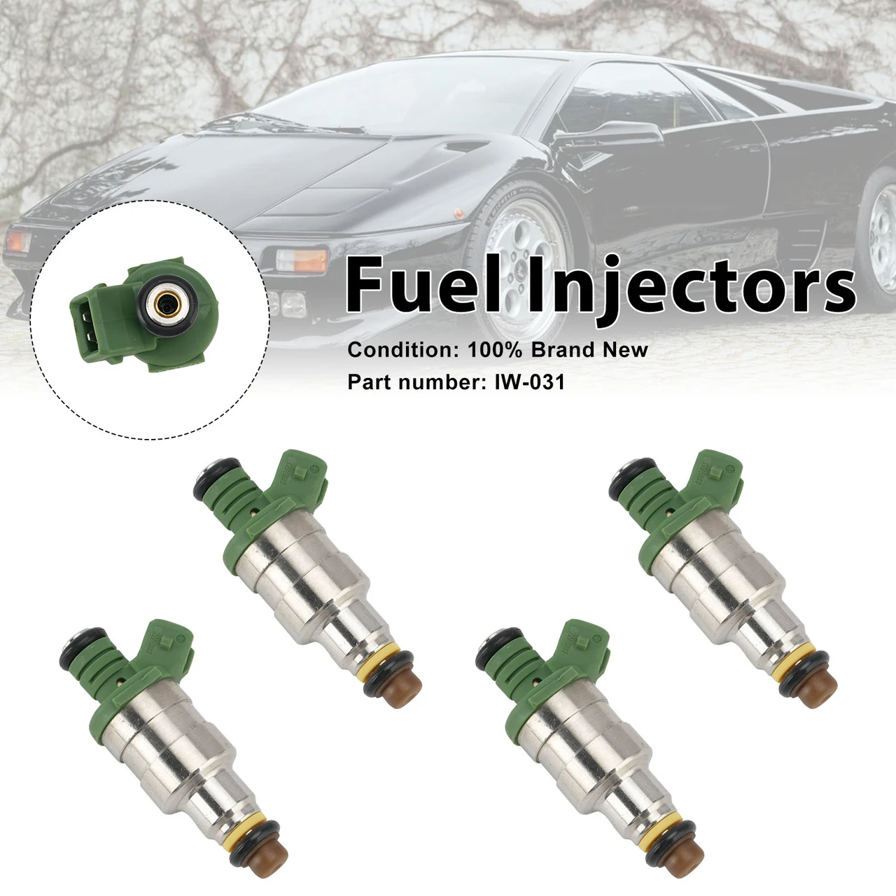 4PC IW031 Fuel Injectors IW-031 For Ducati Lamborghini Murcielago