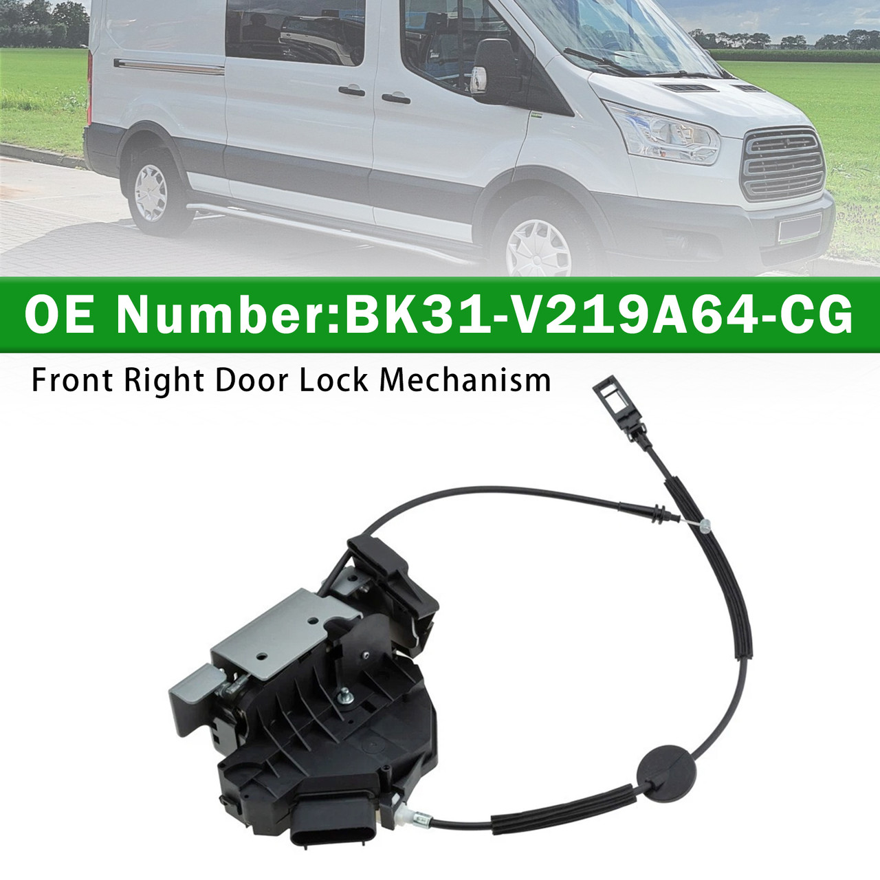 Front Right Door Lock Mechanism BK31-V219A64-CG For Ford Transit V363 Bus 2013-2025