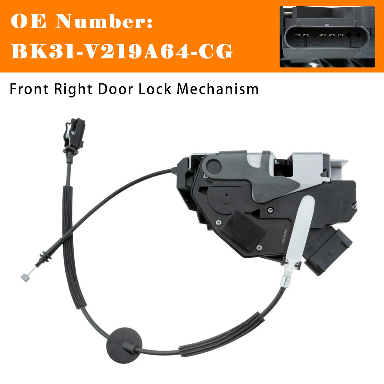 Front Right Door Lock Mechanism BK31-V219A64-CG For Ford Transit V363 Bus 2013-2025