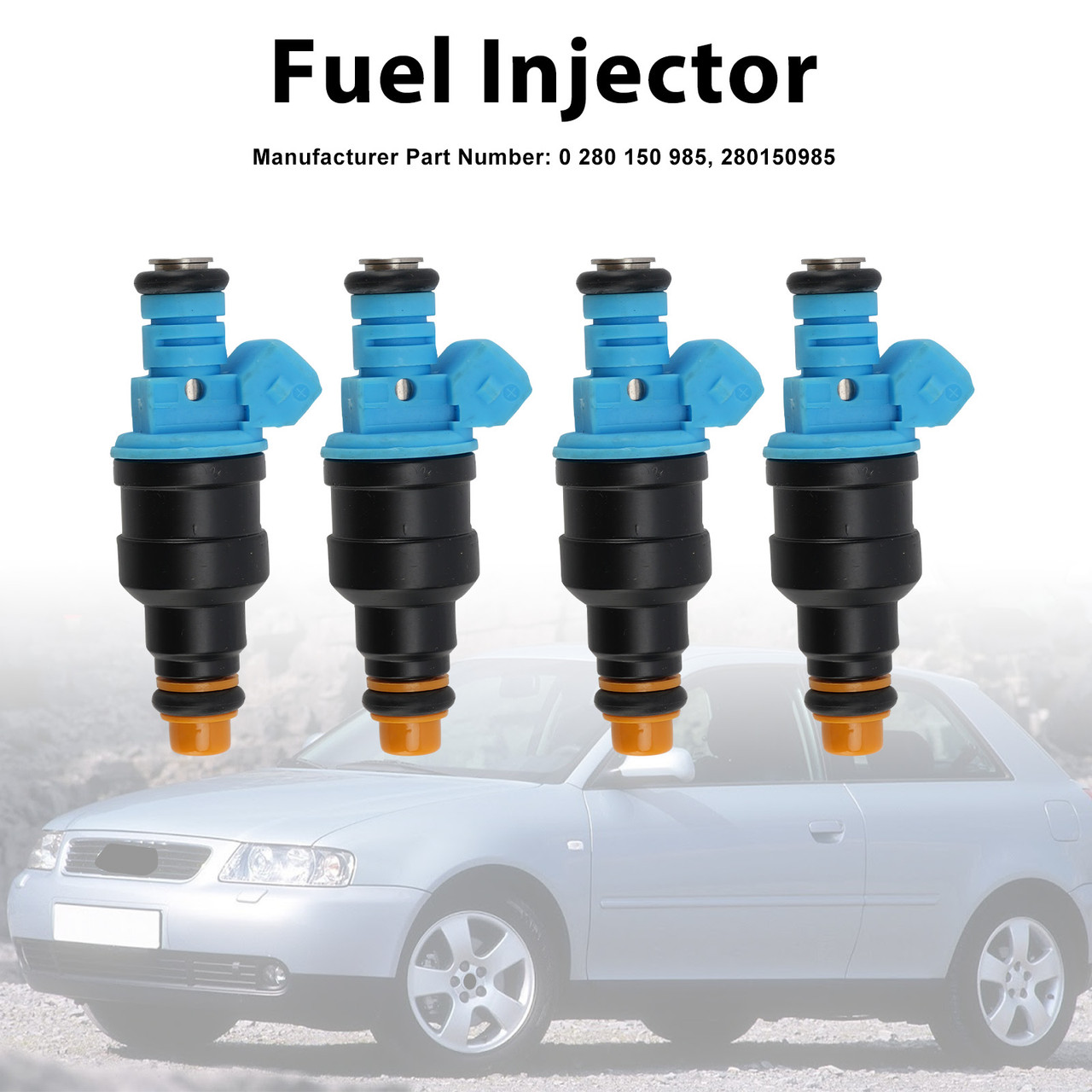 4Pcs Fuel Injector For Audi A3 1996-2003 A4 1.8T 2000-2004 0280150985