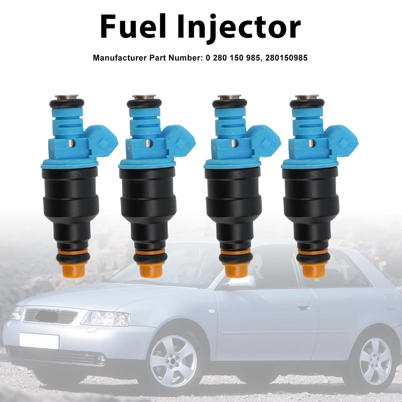 4Pcs Fuel Injector For Audi A3 1996-2003 A4 1.8T 2000-2004 0280150985