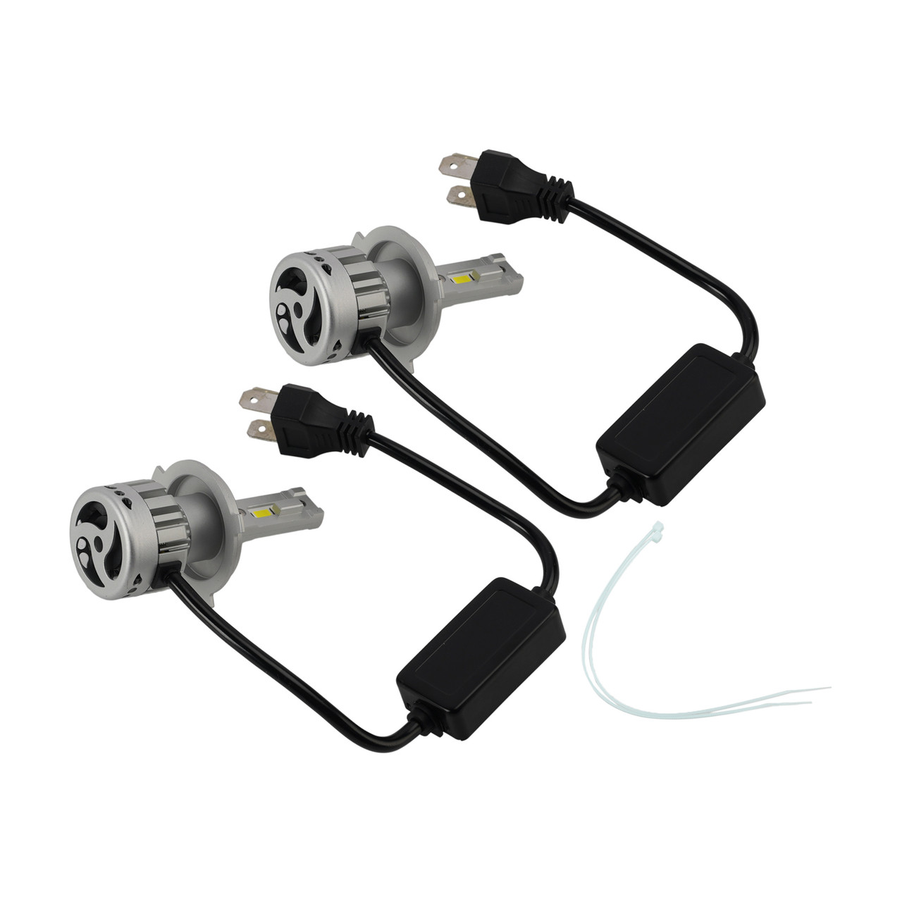 LED Headlight Bulb Kit High Low Beam Lamp H4 12V 55W 6500K 4000LM For HELLA