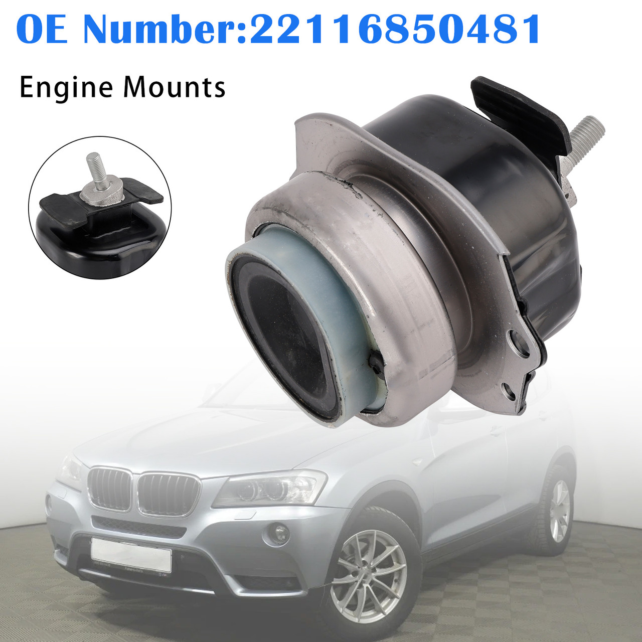 Engine Mounts 22116850481 For BMW X3 F25 20d xDrive N47 2010-2014