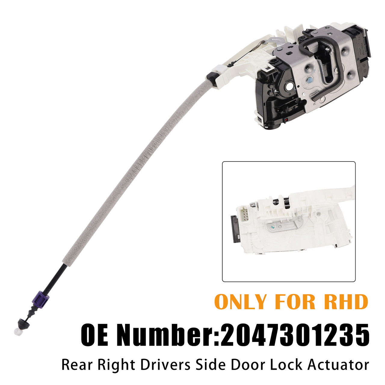 Rear Right Drivers Side Door Lock Actuator 2047301235 For Benz W204 2007-2011